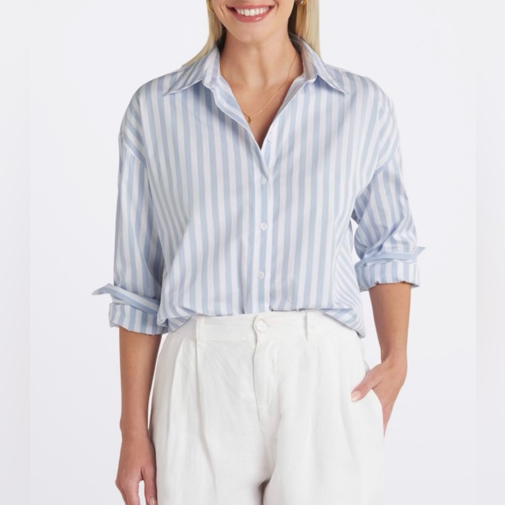 Club Monaco Corinne Button Up, Size L